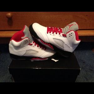 Fire red 5s text me at 347-216-1935 size 6.5