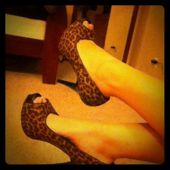 Cheetah print heels