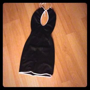 Sexy black stretch dress