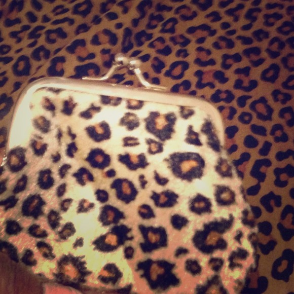 Cheetah print clutch