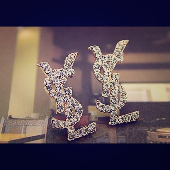 ysl stud earrings