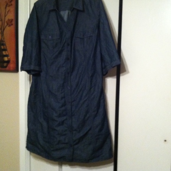 Plus Size Dark Blue Jean Dress