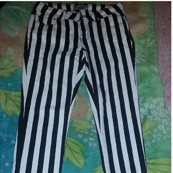 Beetlejuice/stripe pants