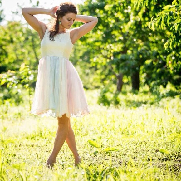 Beautiful pastel flowy dress