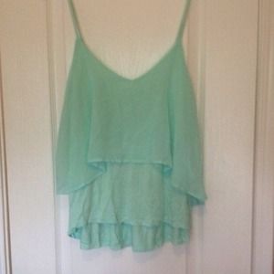 Mint flowy top- NWT Bundled