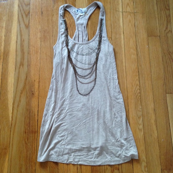 🚫Bundled - SOLD. Champagne colored dress with cha
