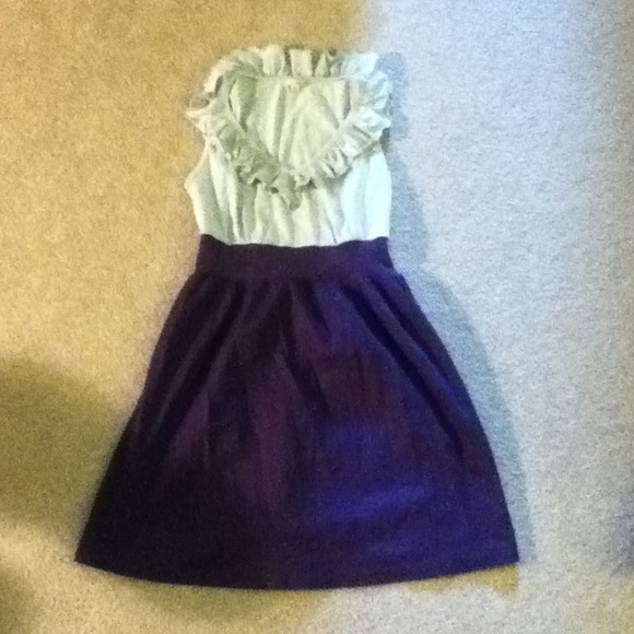 Grey and purple dress - Picture 1 of 1