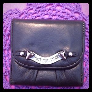 Authentic Juicy Couture leather folding wallet