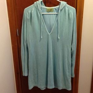 Juicy long sleeve swimsuit hooded tunic