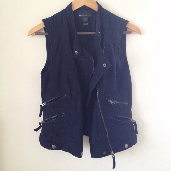 MNG collection Black Edgy Motorcycle Vest