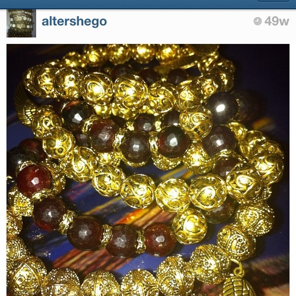Gold honesty inspired bracelets