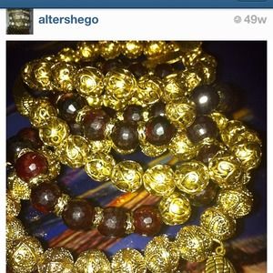 Gold honesty inspired bracelets