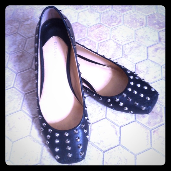 Black Spike/Stud Flats