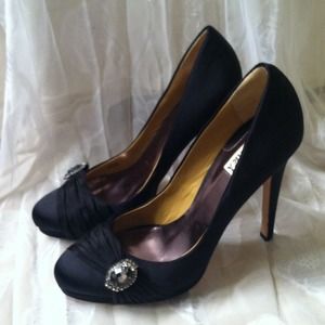 Gorgeous Black Satin Badgley Mischka
