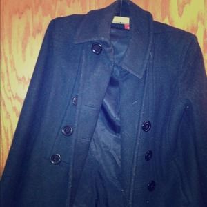 Black peacoat
