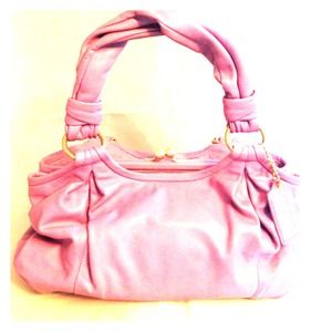 Coach Ashley Purple Leather Handbag