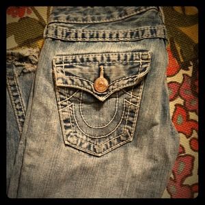 True Religion Brand Light Wash Jeans Size 28
