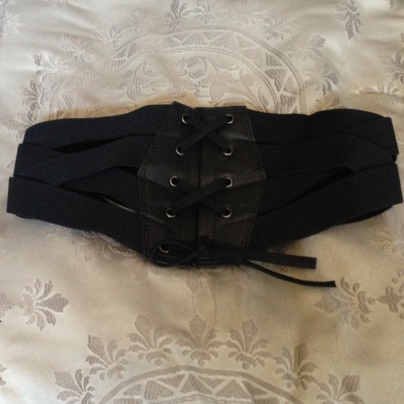 Bebe black High Waisted Corset Belt M/L