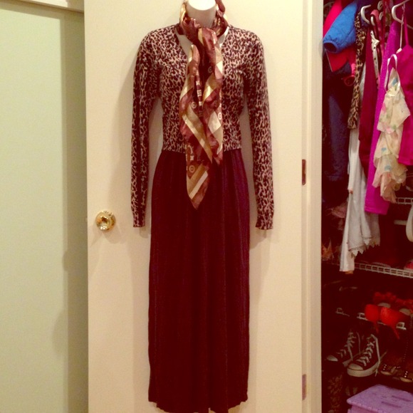 Brown maxi dress