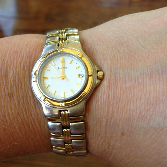 Bulova two toned watch.