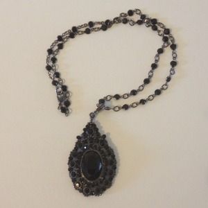 Black Antique looking pendent necklace