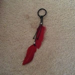 Feather hair tie