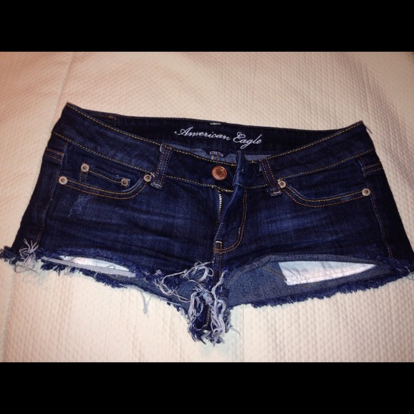 Dark wash shorts