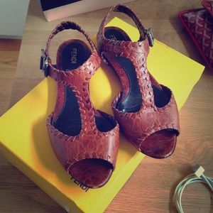 Fendi T-strap sandal