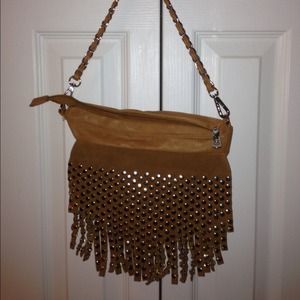 Studded rhinestone purse short/long strap new