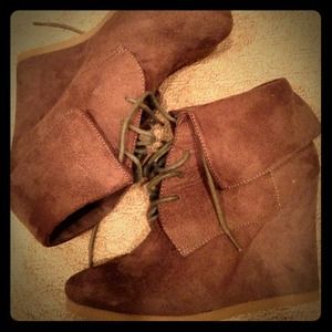 Mossimo Supply Co. (Target) Suede Wedge Booties