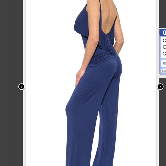 BRAND NEW!! Backless navy TART pantsuit!!!