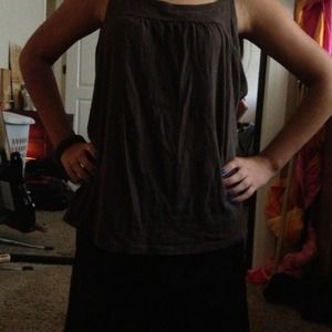 Cute simple brown tank top