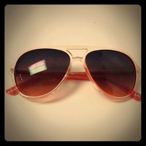 Michael Kors aviator sunglasses in orange