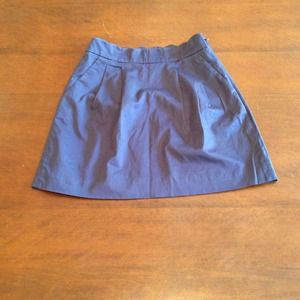 Scalloped top Navy Mini Skirt