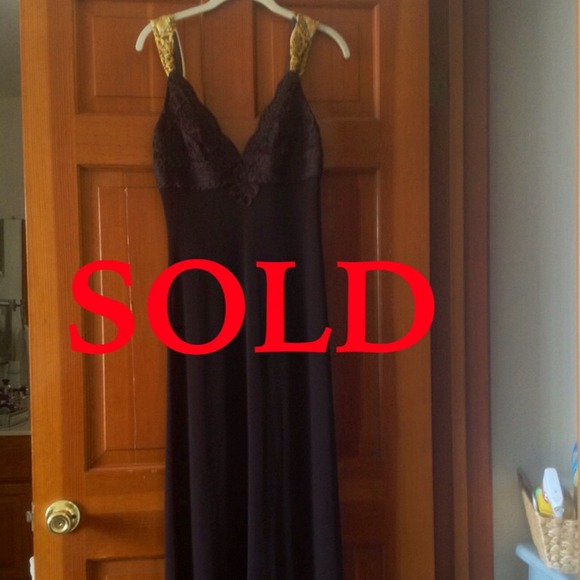 ⚠️SOLD⚠️ chocolate colored Maxi dress