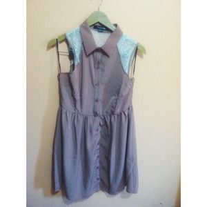 🍭RESERVED  F21 collared dress size L 🍭