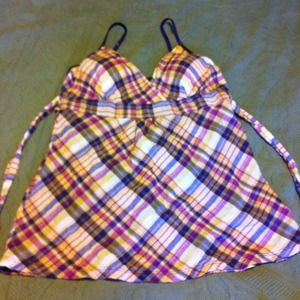 Plaid tank top