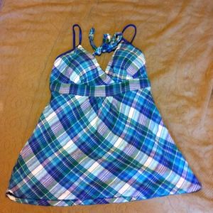 Plaid tank top