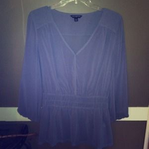 Banana republic 3/4 sleeve sheer top
