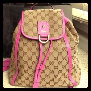 AUTHENTIC GUCCI BACKPACK! WAS USED ONCE!
