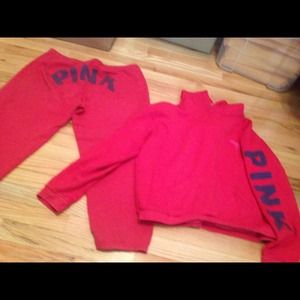 Victoria Secret PINK hoodie and cropped sweatpants