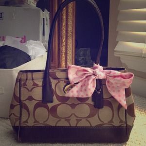 ADORABLE CLASSIC COACH HANDBAG