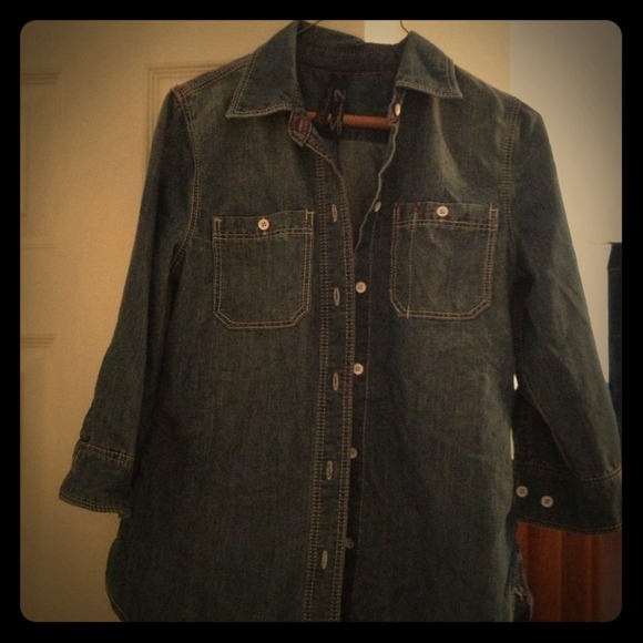 SOLD.  Seven for mankind chambray size medium