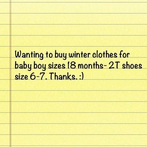 Boys clothes sizes 18 month to 2T