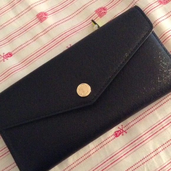 Black & Neon Green Michael Kors Wallet