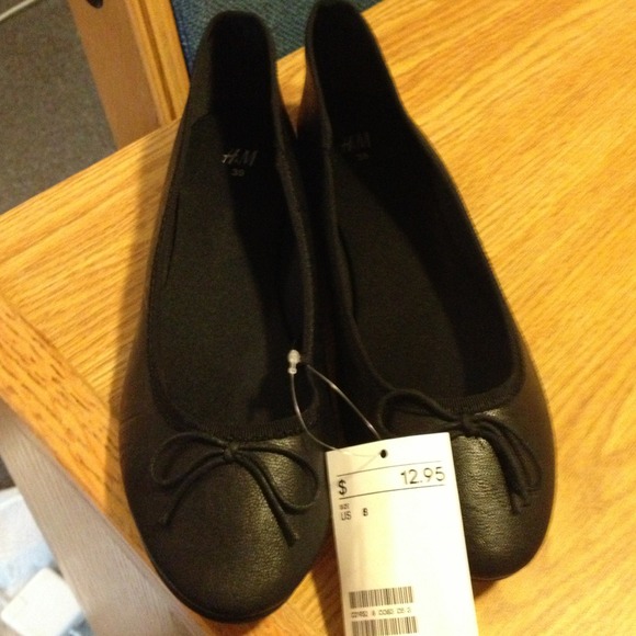 H & M Black Flats