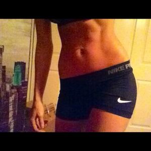 Nike pro shorts black