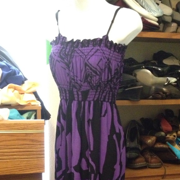 Purple/black dress & bracelet