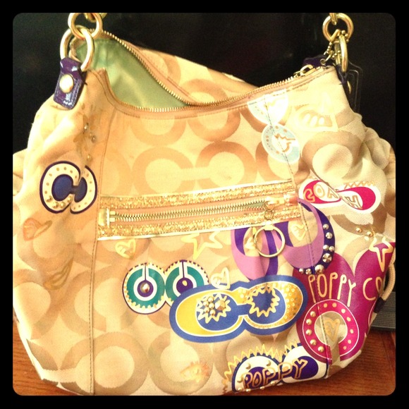 Authentic Poppy khaki Hobo bag