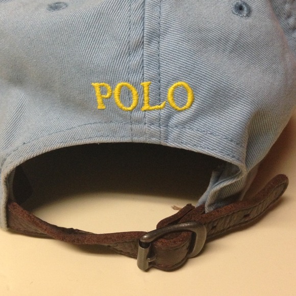 🚫SOLD🚫🏇Baby blue and yellow polo hat - Picture 3 of 3